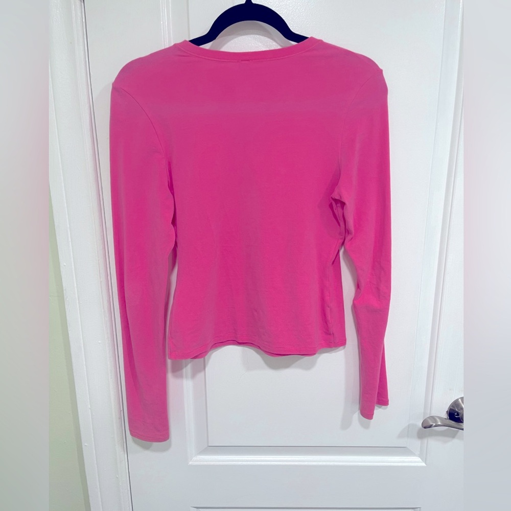 SKIMS COTTON JERSEY LONG SLEEVE T-SHIRT
